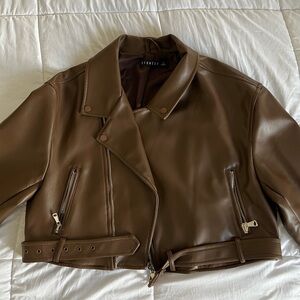 Lioness Tan Leather Jacket